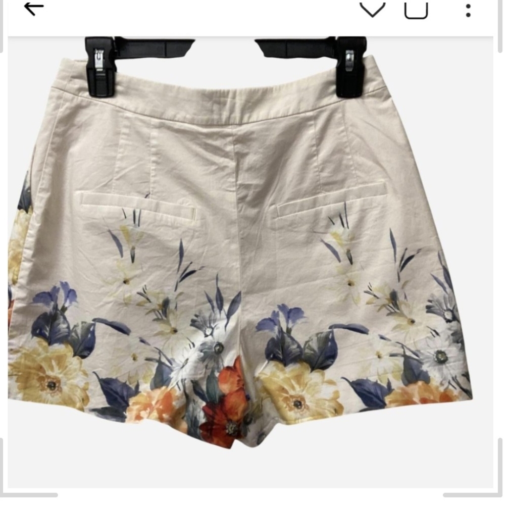 Pre-owned Express Women's Floral Print Shorts - Picture 2 of 8